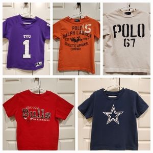 Polo Ralph Lauren, TCU, Chicago Bulls, & Dallas Cowboys bundle of T-Shirts